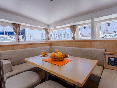 Salon of Sunshine, a Lagoon 400 S2 catamaran at Split, Croatia