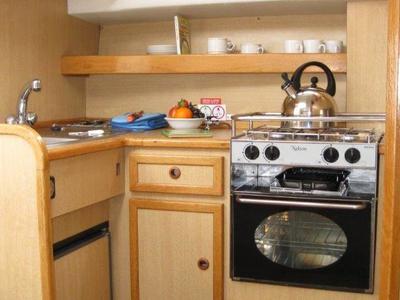 Galley of Capri WHS - Budget 1, a Cygnet Capri WHS motorboat at Laggan, United Kingdom