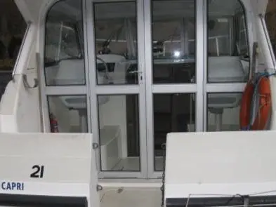 Deck of Capri WHS - Budget 1, a Cygnet Capri WHS motorboat at Laggan, United Kingdom