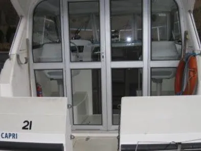 Deck of Capri WHS - Budget 1, a Cygnet Capri WHS motorboat at Laggan, United Kingdom