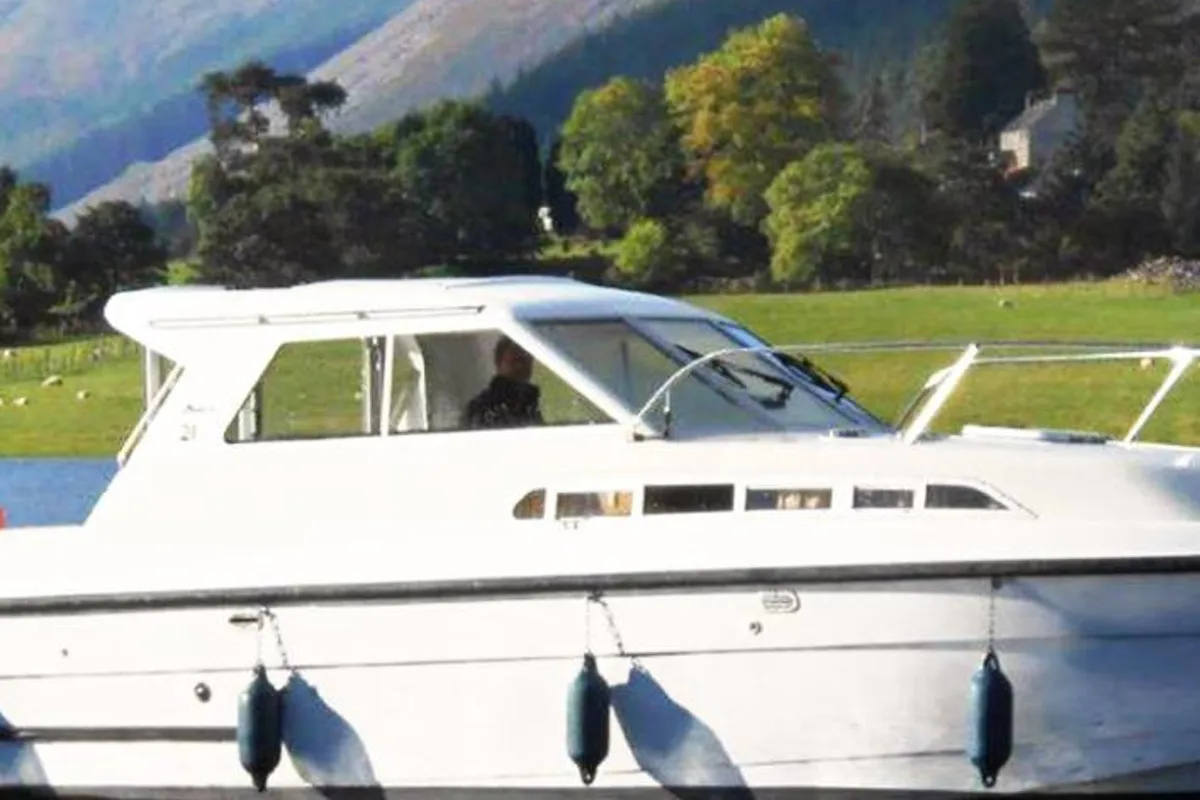 Exterior view of Capri WHS - Budget 1, a Cygnet Capri WHS motorboat at Laggan, United Kingdom