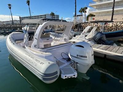 Exterior view of Just Explorer, a Gulet Italboats Stingher 22GT motorboat at Lagos, Portugal