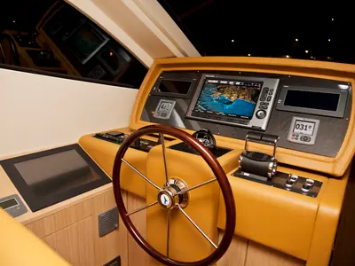 Cockpit of Premium +, a Abacus Marine Abacus 78 Fly yacht at Seget Donji, Croatia