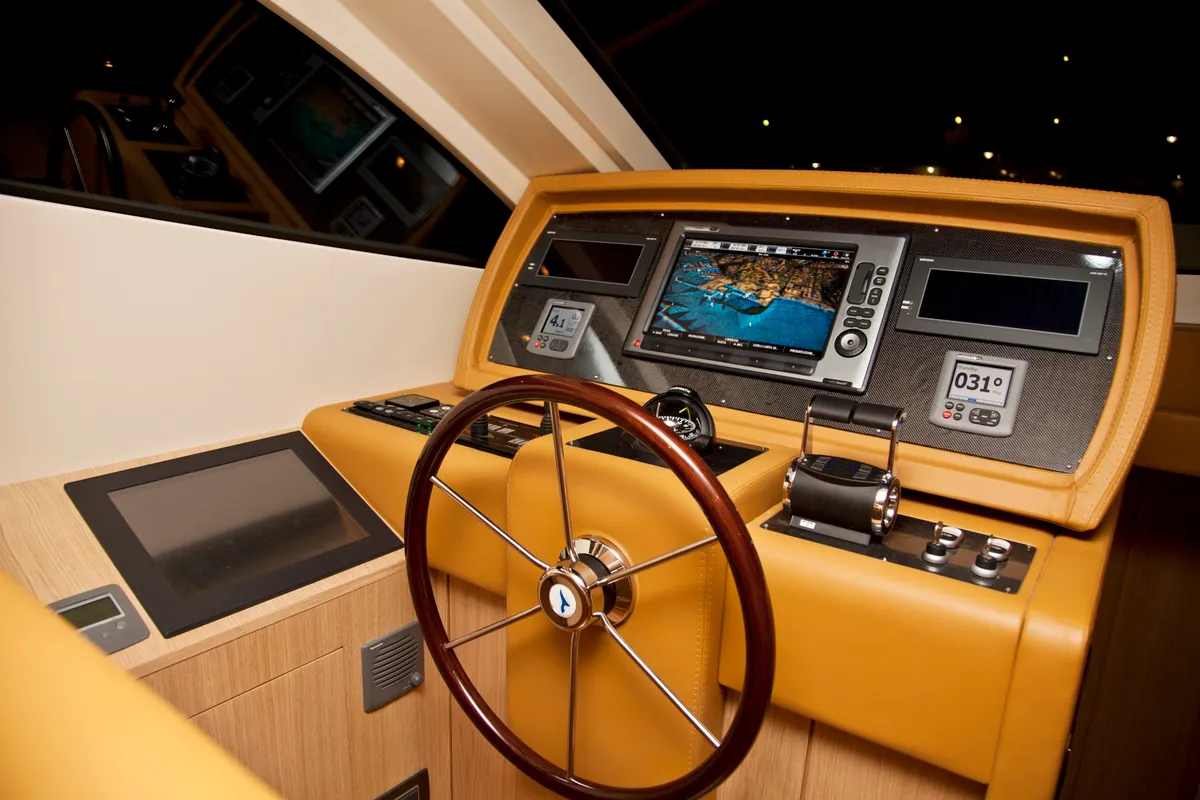 Cockpit of Premium +, a Abacus Marine Abacus 78 Fly yacht at Seget Donji, Croatia