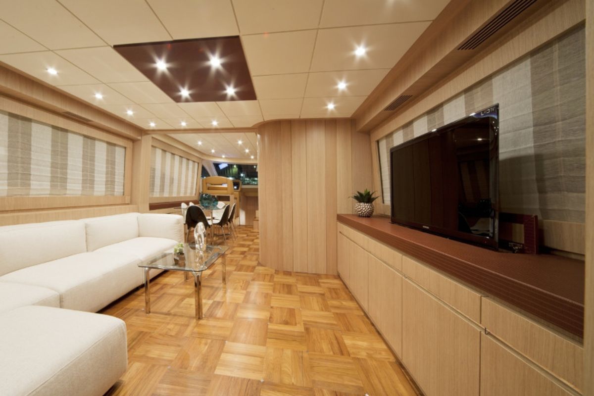 Salon of Premium +, a Abacus Marine Abacus 78 Fly yacht at Seget Donji, Croatia