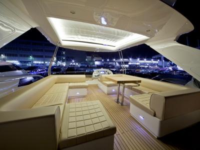 Deck of Premium +, a Abacus Marine Abacus 78 Fly yacht at Seget Donji, Croatia