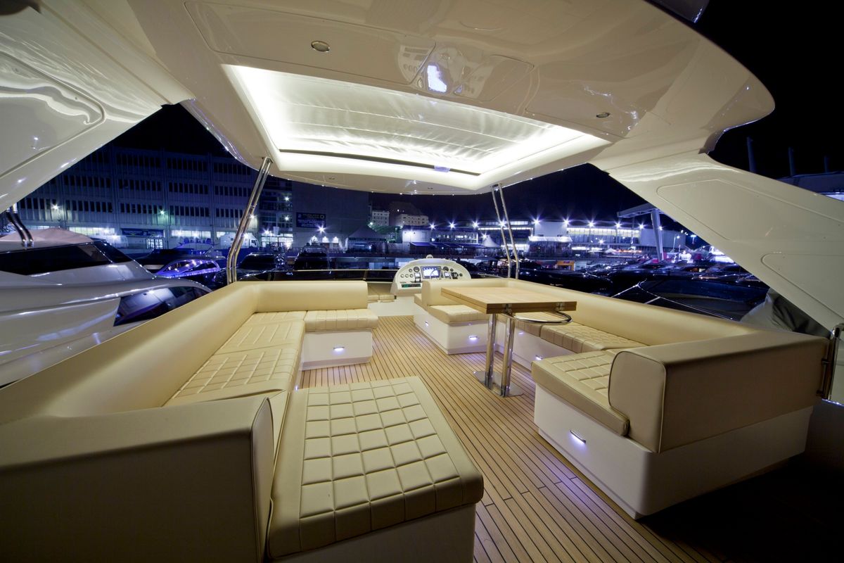 Deck of Premium +, a Abacus Marine Abacus 78 Fly yacht at Seget Donji, Croatia