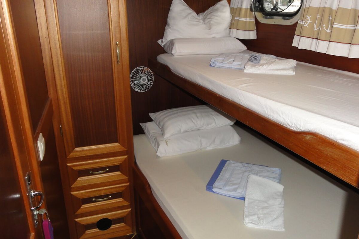 Cabin on Larus, a Custom Made Larus yacht at Pirovac, Croatia