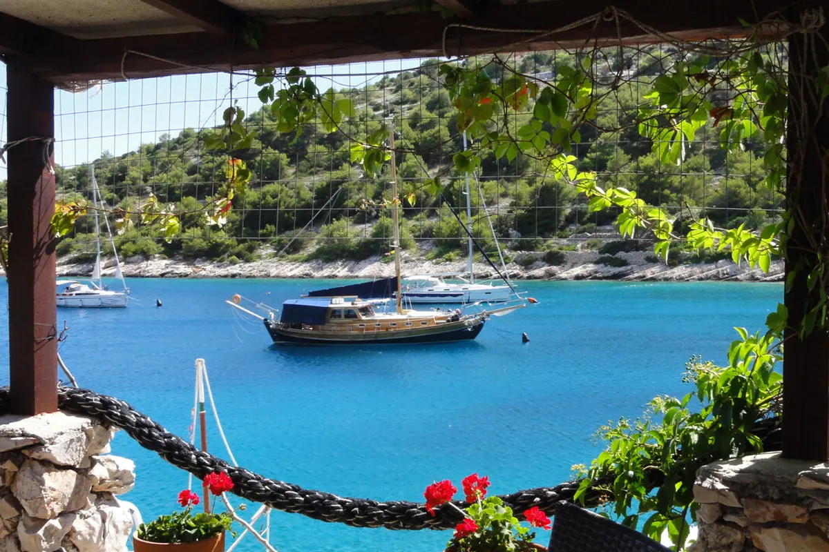 Exterior view of Larus, a Custom Made Larus yacht at Pirovac, Croatia