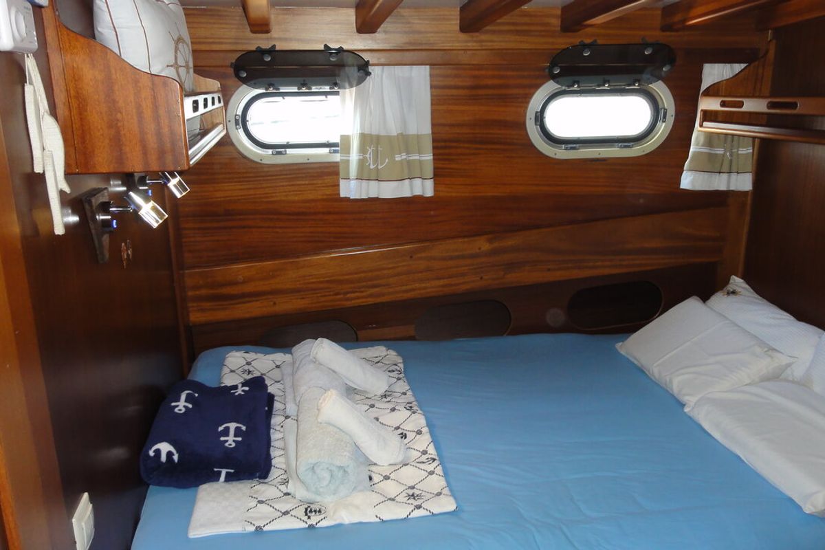 Cabin on Larus, a Custom Made Larus yacht at Pirovac, Croatia