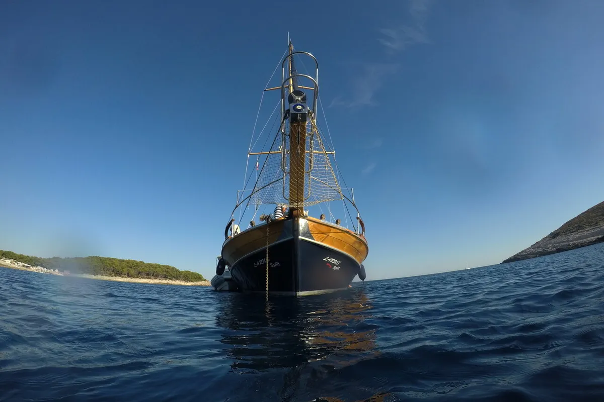 Exterior view of Larus, a Custom Made Larus yacht at Pirovac, Croatia