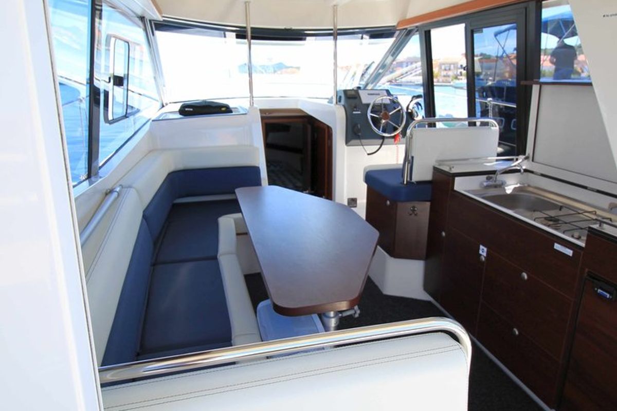 Salon of Sabina, a Delphia Yachts Platinum 989 Fly yacht at Kukljica, Croatia
