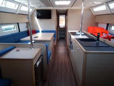 Salon of Prestige, a D&D Kufner 50 sailboat at Grad Trogir, Croatia