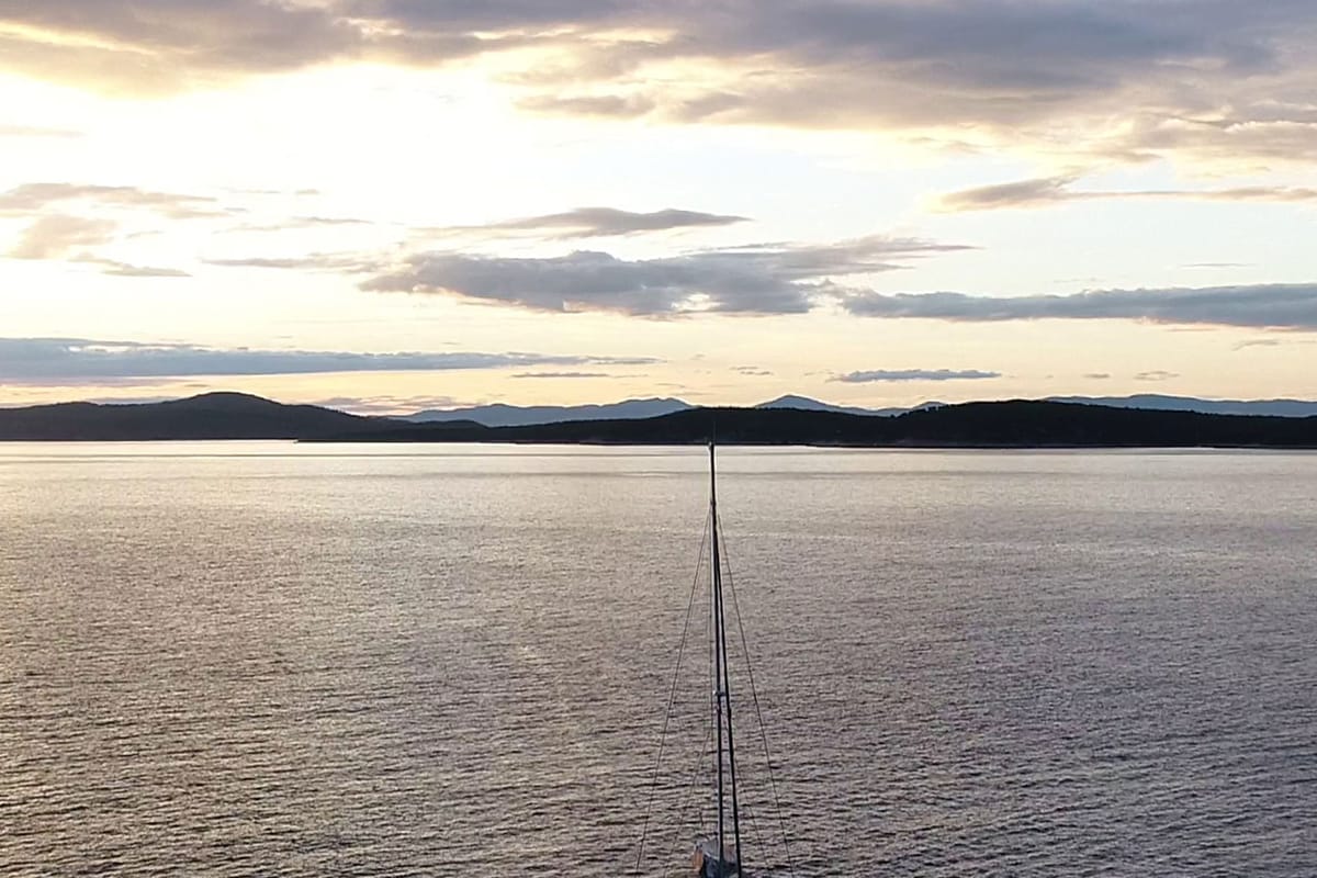 Exterior view of Namaste Of Bali, a Bali 5.4 catamaran at Grad Kaštela, Croatia