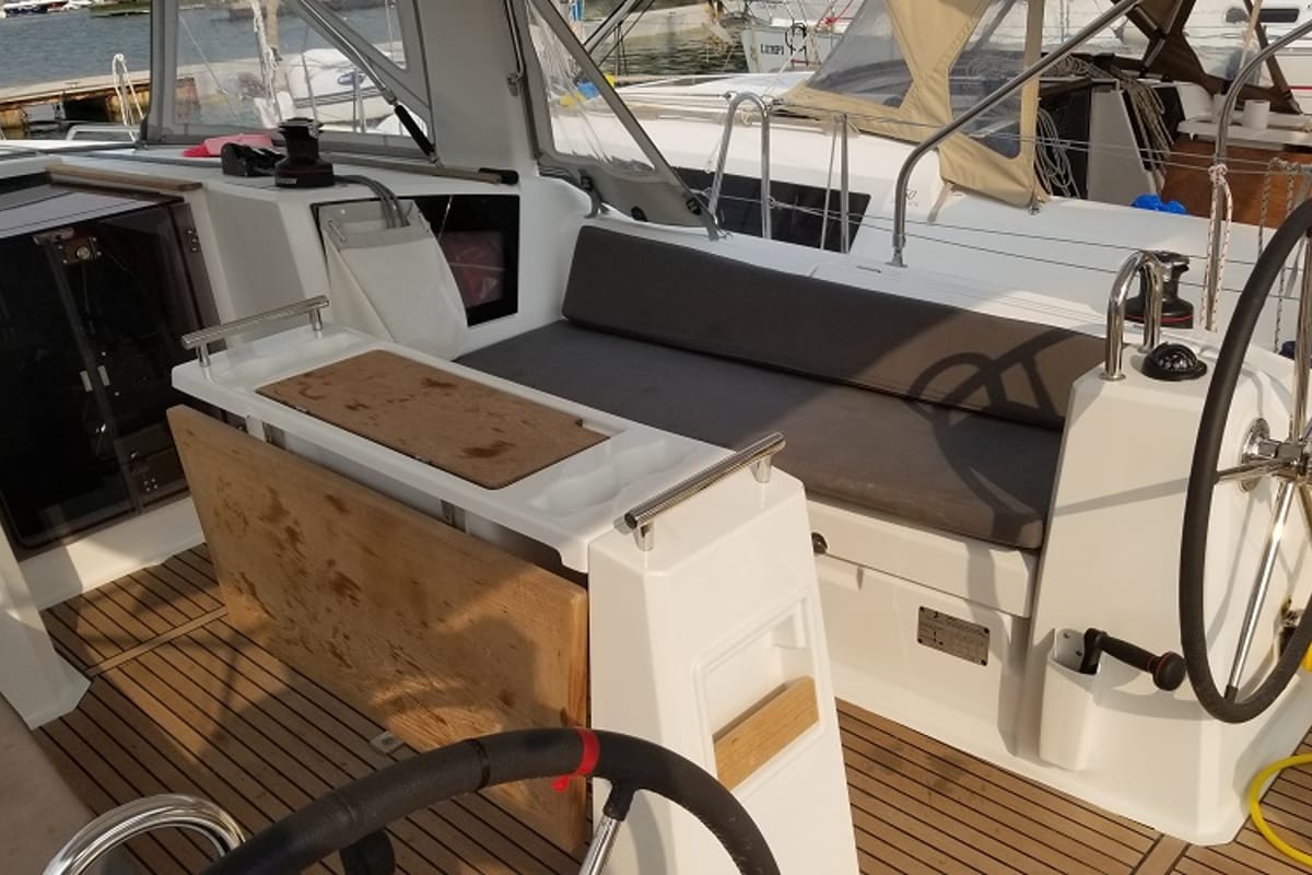 Cabin on Rosa Bella, a Beneteau Oceanis 38.1 sailboat at Fethiye, Turkey