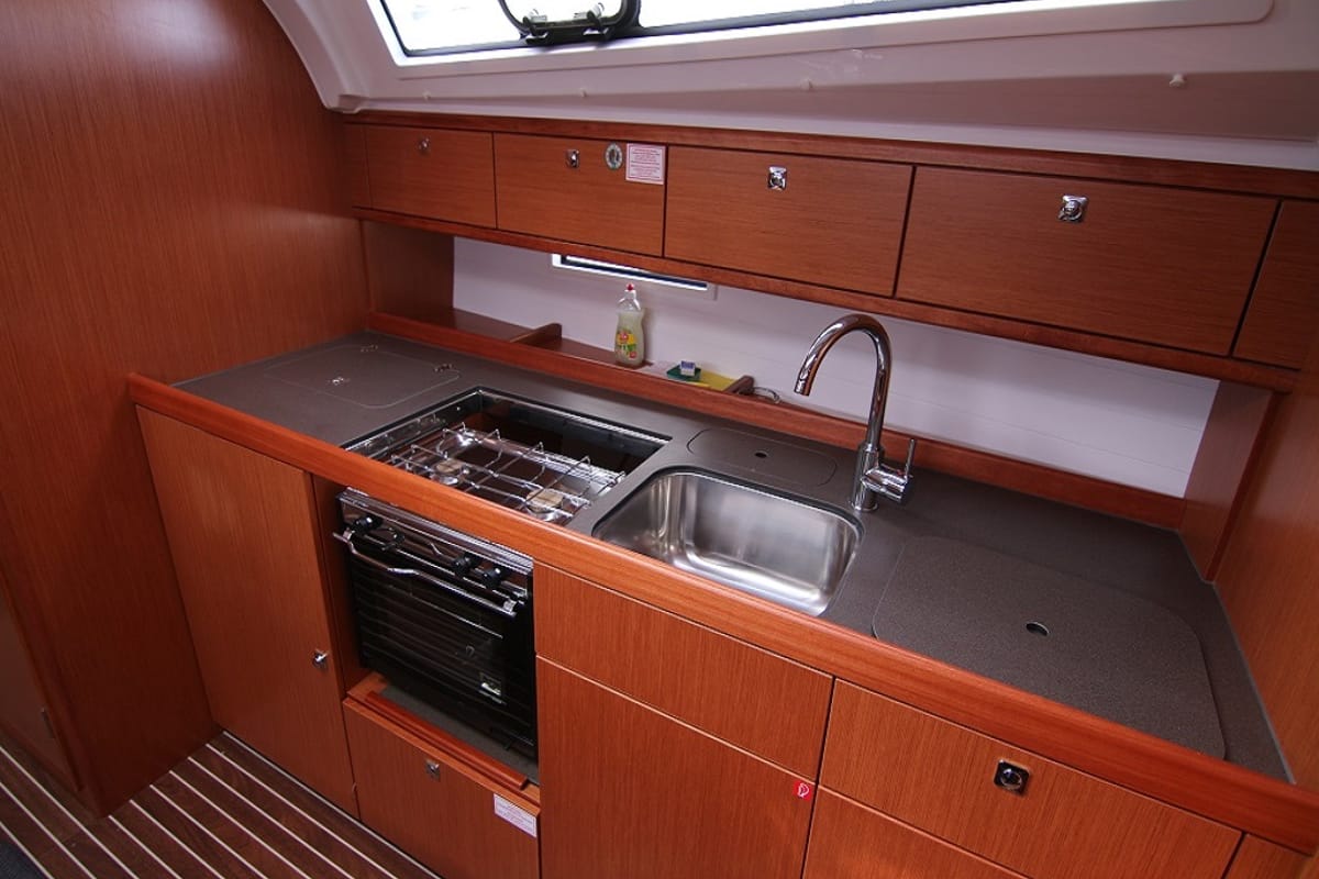 Galley of Rebecca, a Bavaria Cruiser 41 sailboat at Općina Sukošan, Croatia
