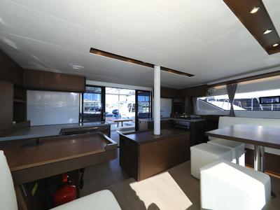 Salon of Shadow, a Lagoon 50 catamaran at Općina Sukošan, Croatia