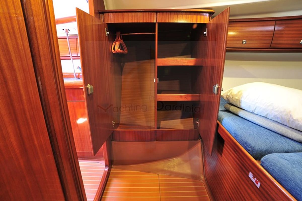 Cabin on Tommy, a Bavaria 38 sailboat at Olbia, Italy
