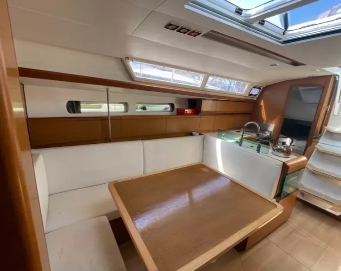 BLUEBERRY, a Jeanneau Sun Odyssey 419 sailboat at Parikia, Greece