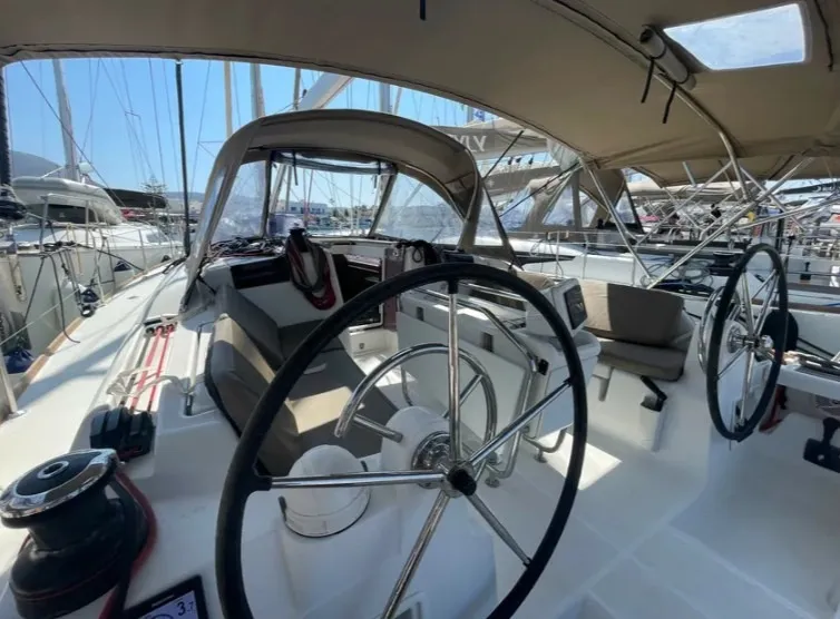 BLUEBERRY, a Jeanneau Sun Odyssey 419 sailboat at Parikia, Greece