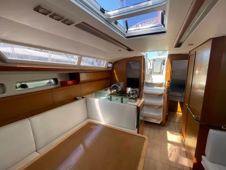 BLUEBERRY, a Jeanneau Sun Odyssey 419 sailboat at Parikia, Greece