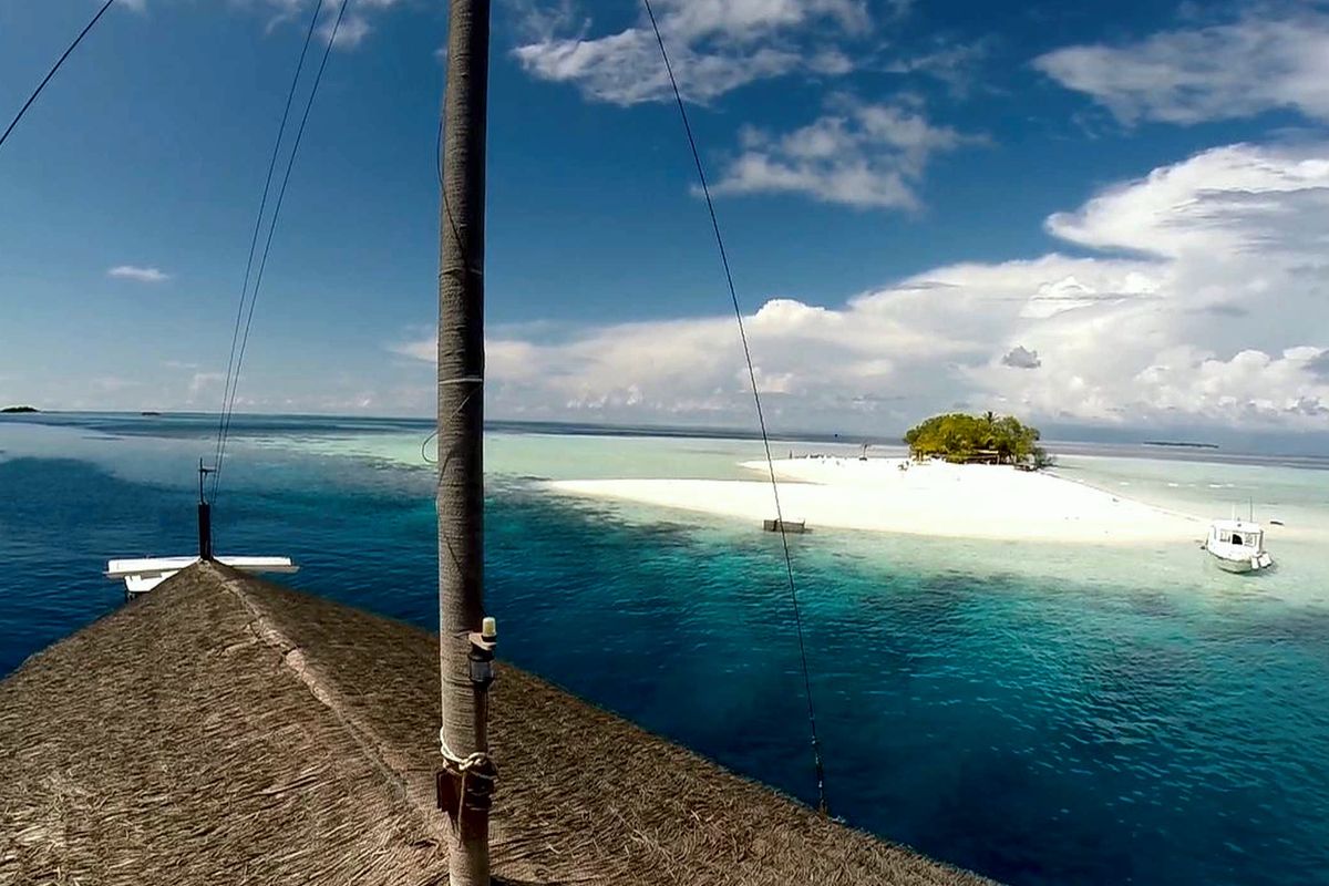 Exterior view of Stella 1, a Gulet Wooden motor yacht yacht at Malé, Maldives