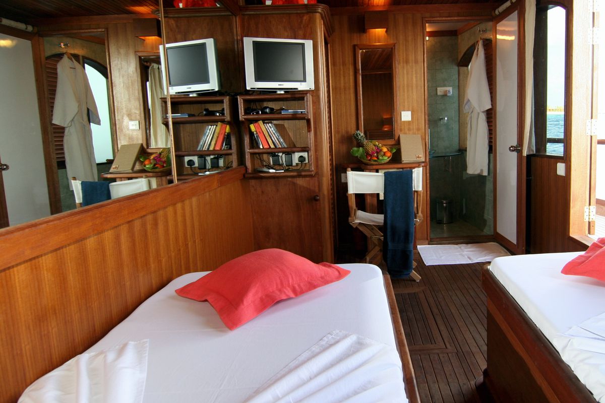 Cabin on Stella 1, a Gulet Wooden motor yacht yacht at Malé, Maldives