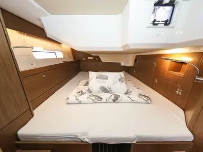 Cabin on Lana, a Bavaria C46 sailboat at Grad Biograd na Moru, Croatia