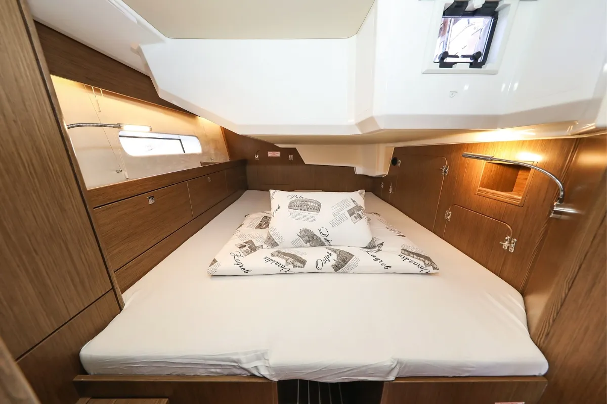 Cabin on Lana, a Bavaria C46 sailboat at Grad Biograd na Moru, Croatia