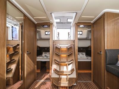 Salon of Lana, a Bavaria C46 sailboat at Grad Biograd na Moru, Croatia