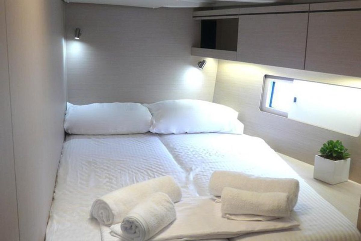 Cabin on Demilia Star, a Beneteau Oceanis 51.1 sailboat at Athens, Greece