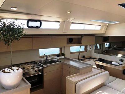 Galley of Demilia Star, a Beneteau Oceanis 51.1 sailboat at Athens, Greece
