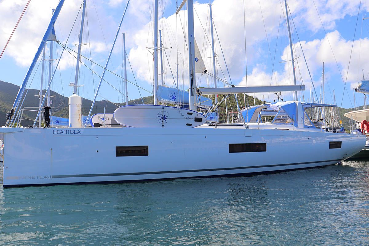 Heartbeat, a Beneteau Oceanis 54 sailboat at Road Town, British Virgin Islands