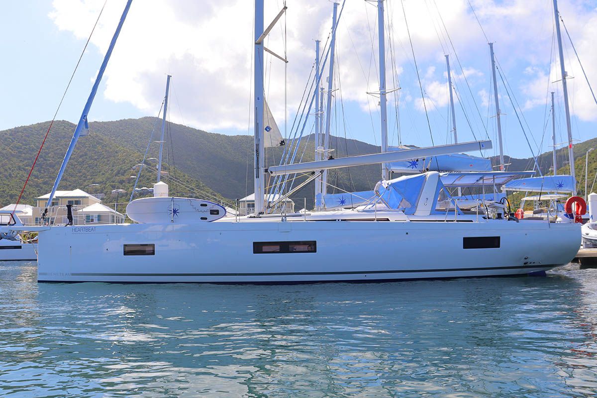 Heartbeat, a Beneteau Oceanis 54 sailboat at Road Town, British Virgin Islands