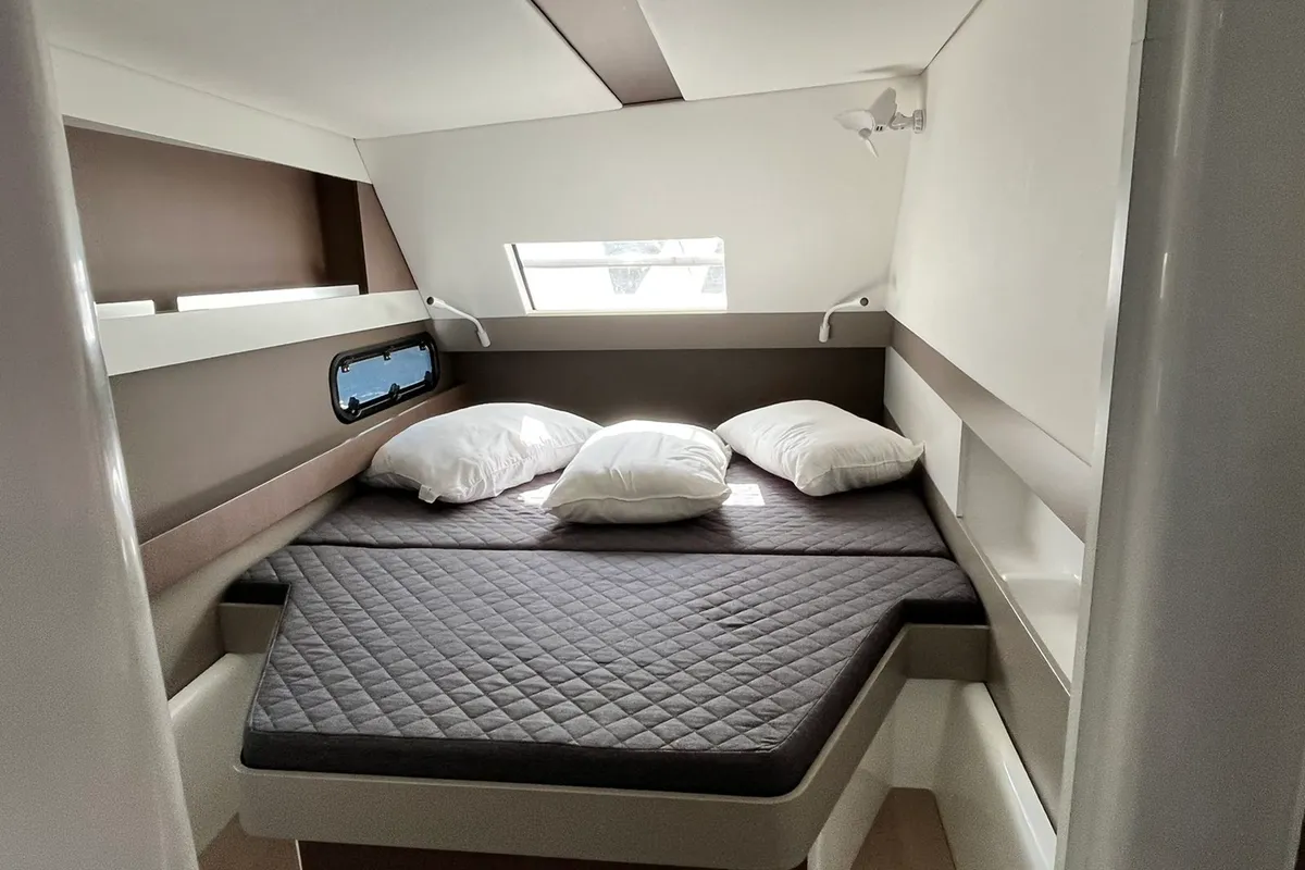 Cabin on Micha, a Bali 4.1 - 4 + 2 cab.* catamaran at Lavreotiki Municipal Unit, Greece
