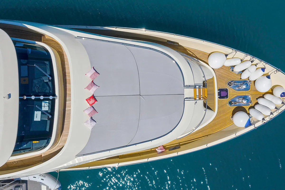 Deck of Grace, a Gulet Motoryacht yacht at Split, Croatia