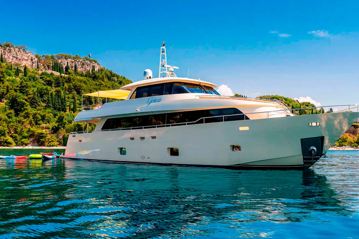 Exterior view of Grace, a Gulet Motoryacht yacht at Split, Croatia