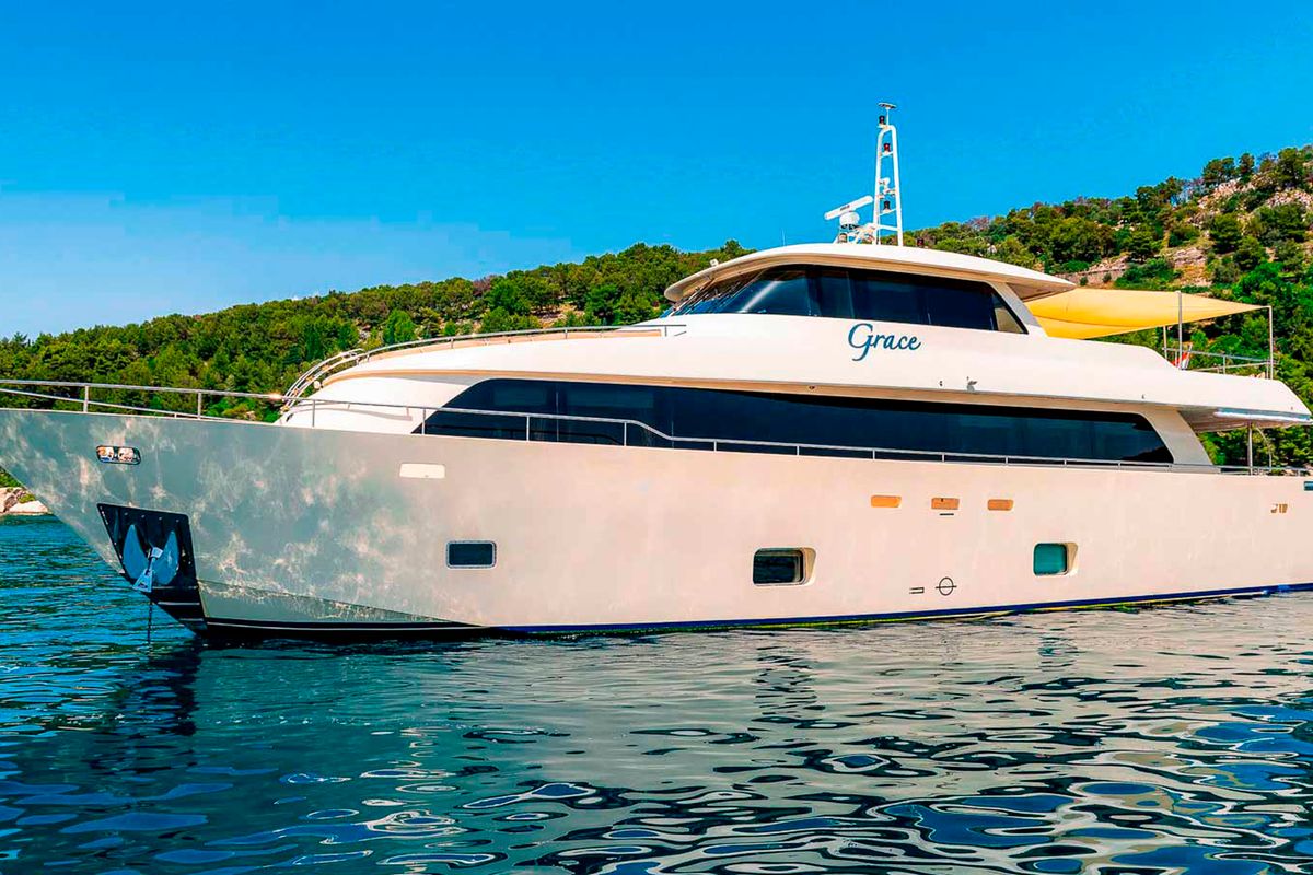 Exterior view of Grace, a Gulet Motoryacht yacht at Split, Croatia