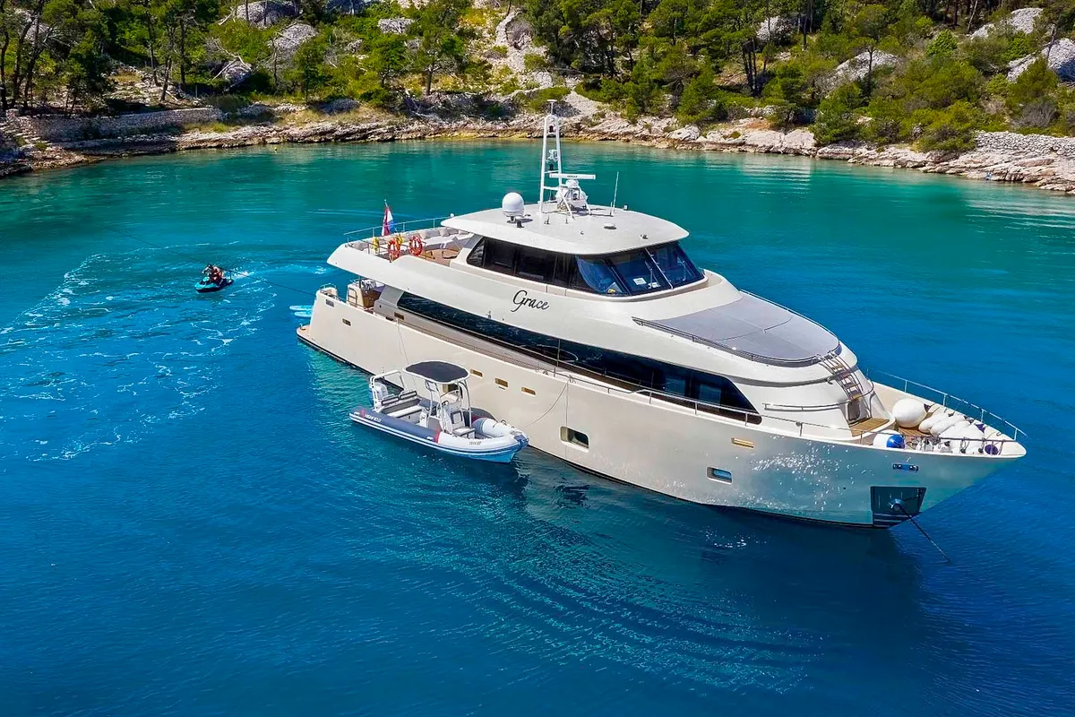 Exterior view of Grace, a Gulet Motoryacht yacht at Split, Croatia