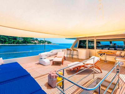 Deck of Grace, a Gulet Motoryacht yacht at Split, Croatia