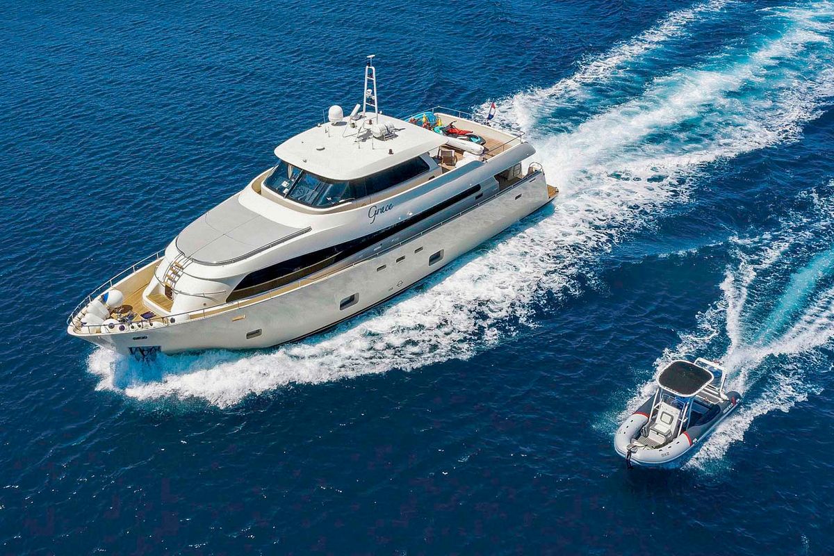 Exterior view of Grace, a Gulet Motoryacht yacht at Split, Croatia