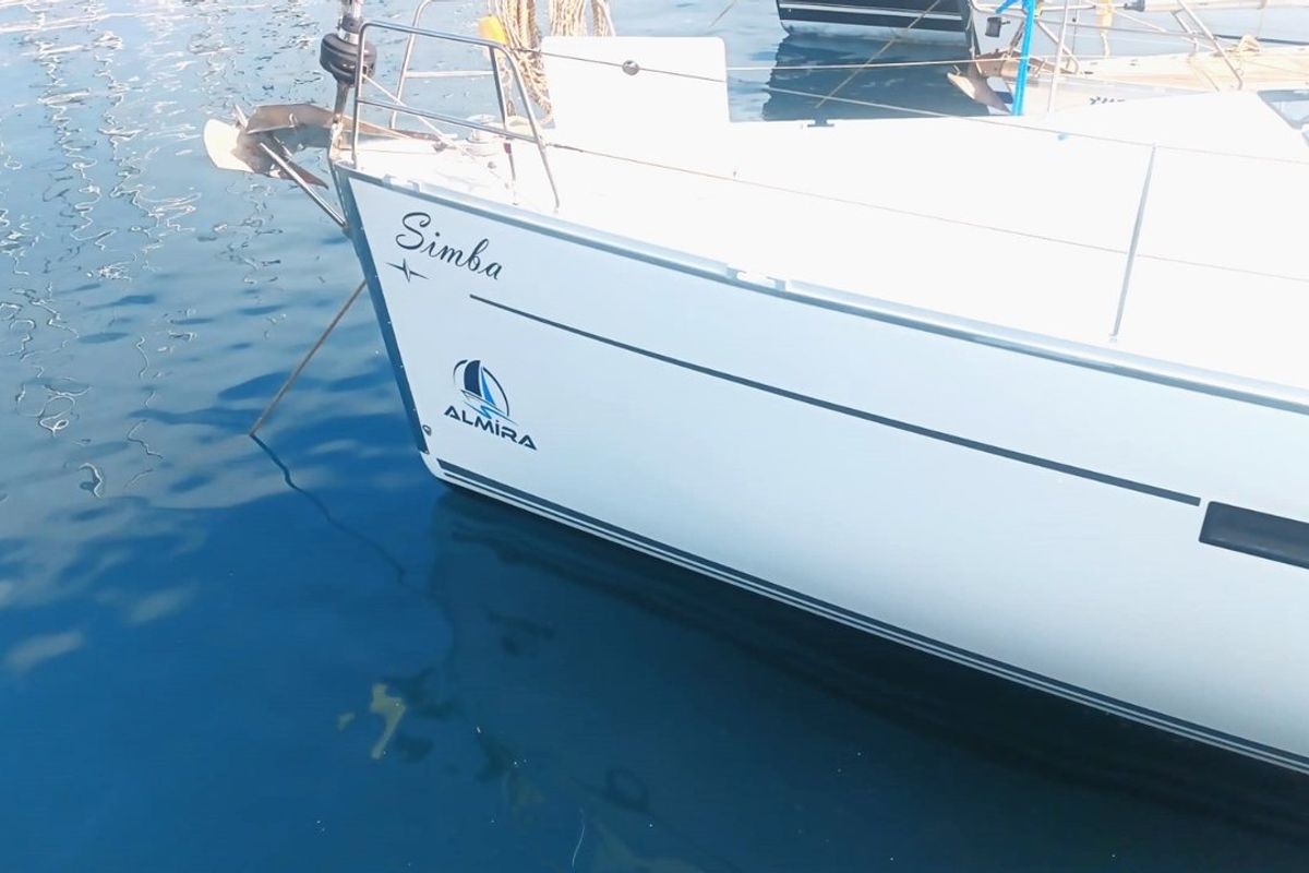 Galley of Simba, a Bavaria Cruiser 46 sailboat at Fethiye, Turkey