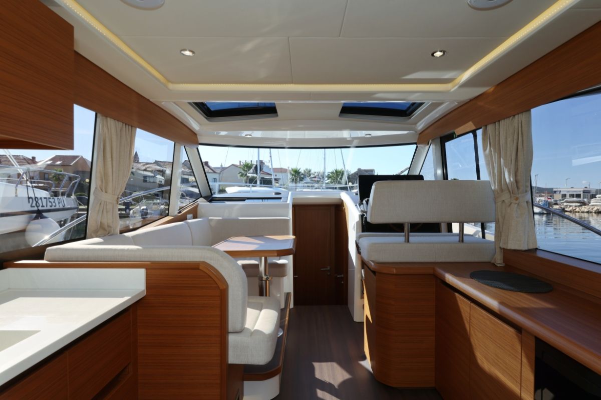 Salon of Vita Bella, a Greenline 39 yacht at Grad Biograd na Moru, Croatia