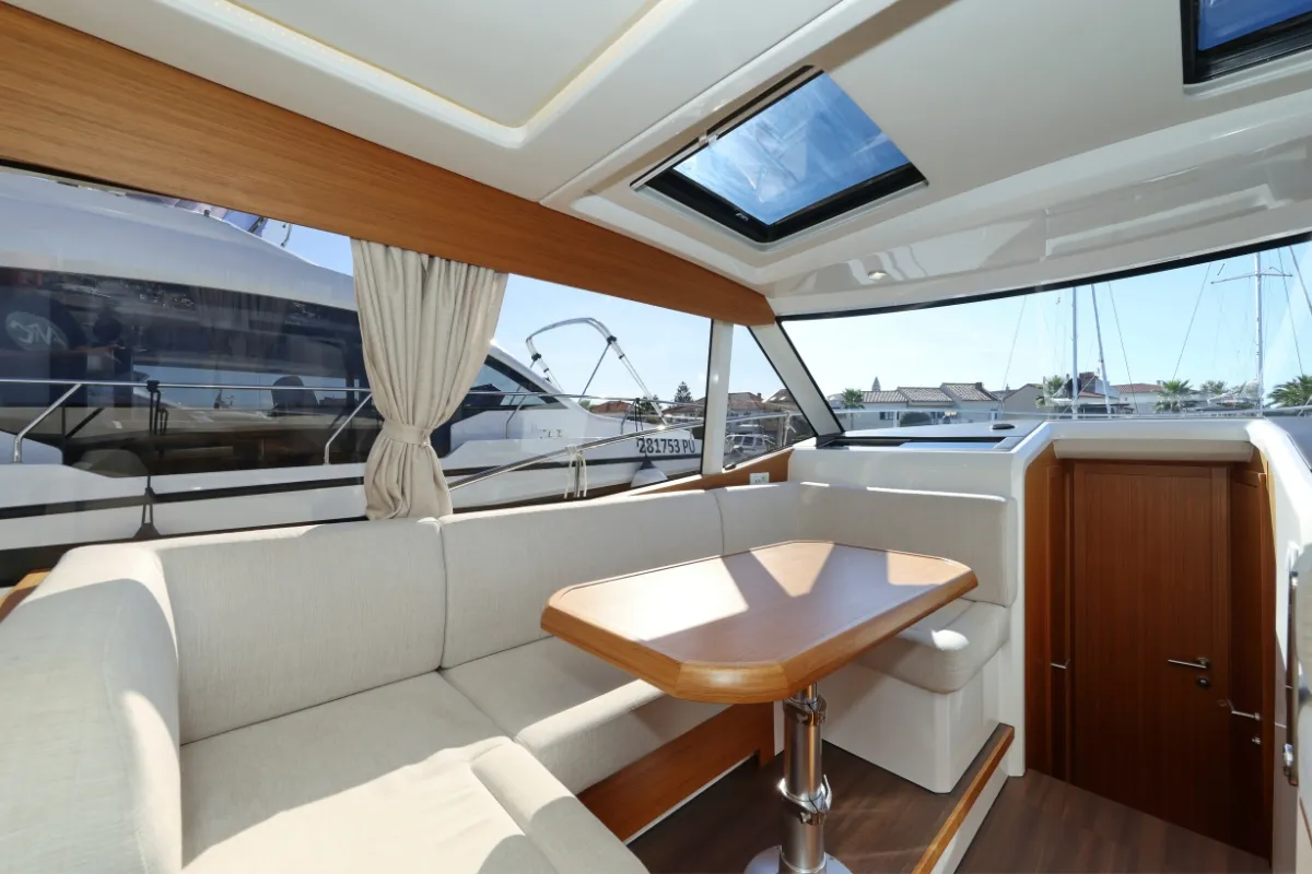 Salon of Vita Bella, a Greenline 39 yacht at Grad Biograd na Moru, Croatia