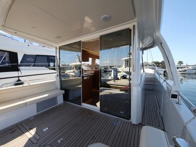 Deck of Vita Bella, a Greenline 39 yacht at Grad Biograd na Moru, Croatia