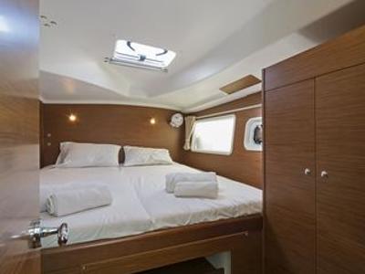 Cabin on Catcake, a Lagoon 380 S2 catamaran at Municipal Unit of Lefkada, Greece