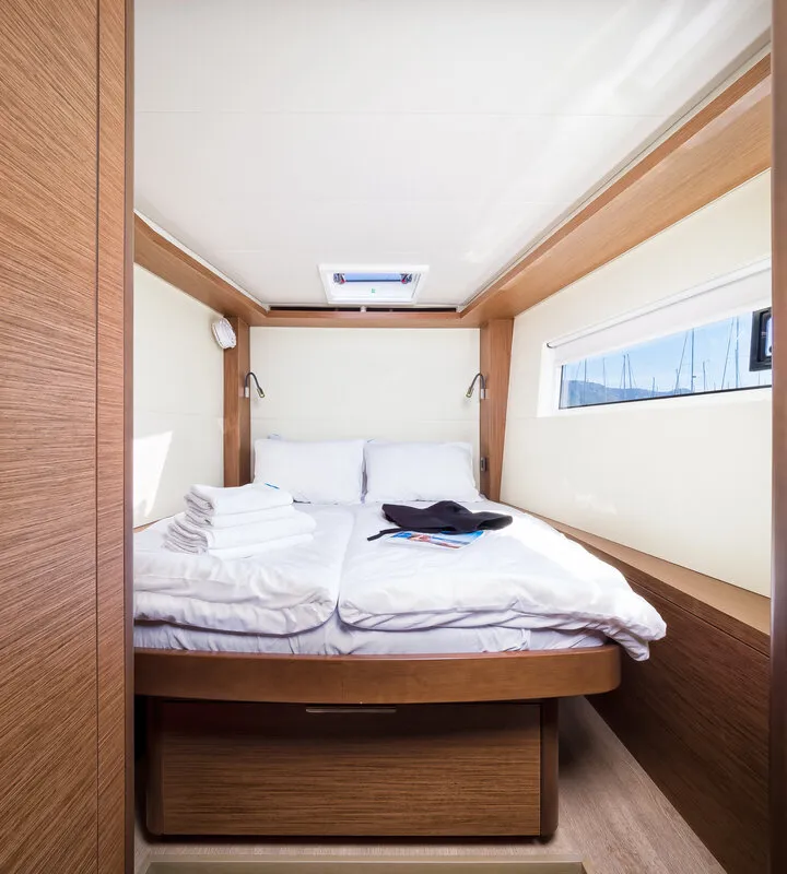 Cabin on Badi, a Lagoon 50 catamaran at Grad Kaštela, Croatia