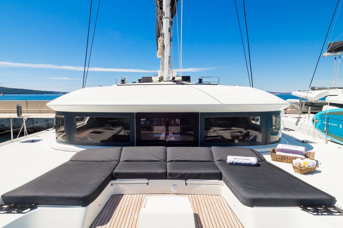 Cabin on Badi, a Lagoon 50 catamaran at Grad Kaštela, Croatia