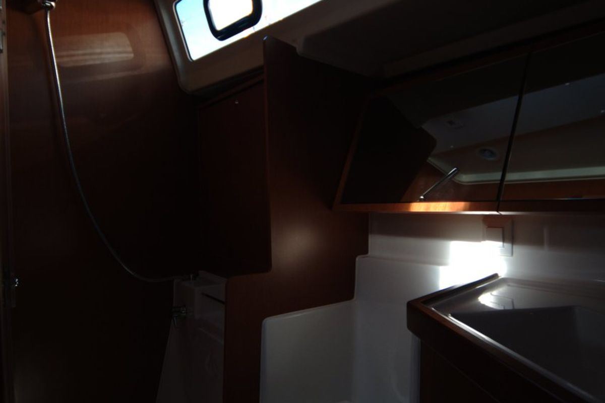 Head on Dragut S, a Beneteau Oceanis 41.1 sailboat at Bodrum, Turkey