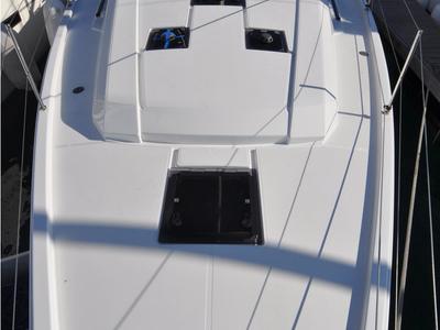 Deck of Dragut S, a Beneteau Oceanis 41.1 sailboat at Bodrum, Turkey